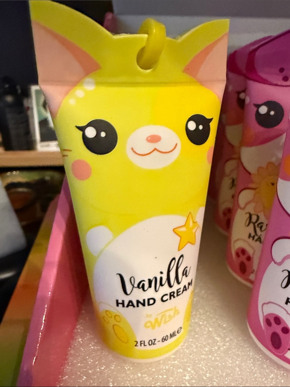 Wish Scented Cute Animal Hand Creams Set - Yellow, Pink, Blue, Mint, Peach(6) - Picture 2 of 7